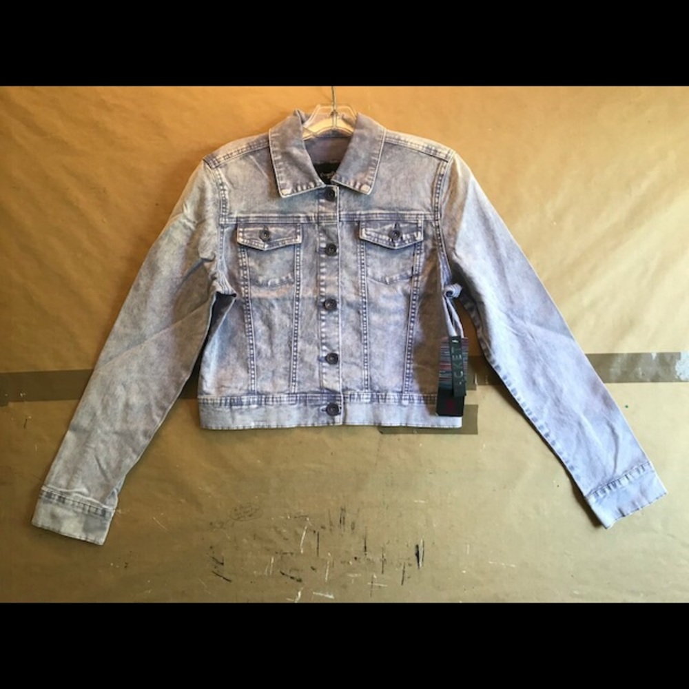 NWT Boom Boom Jeans lt lavender Denim Jacket